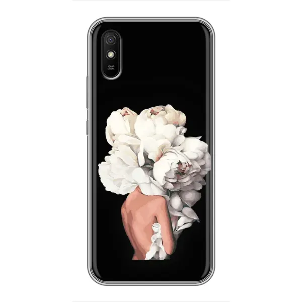 Чехол с принтом «Белые цветы» для Xiaomi Redmi 9A Чехол с принтом «Белые цветы» для Xiaomi Redmi 9A