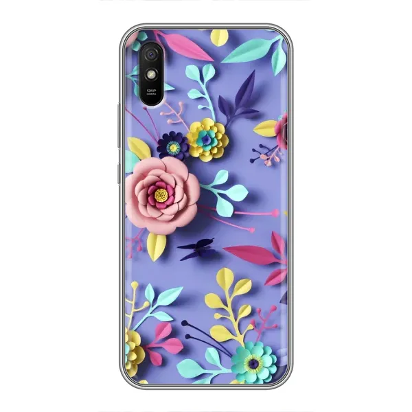 Чехол с принтом «Цветочный дизайн» для Xiaomi Redmi 9A