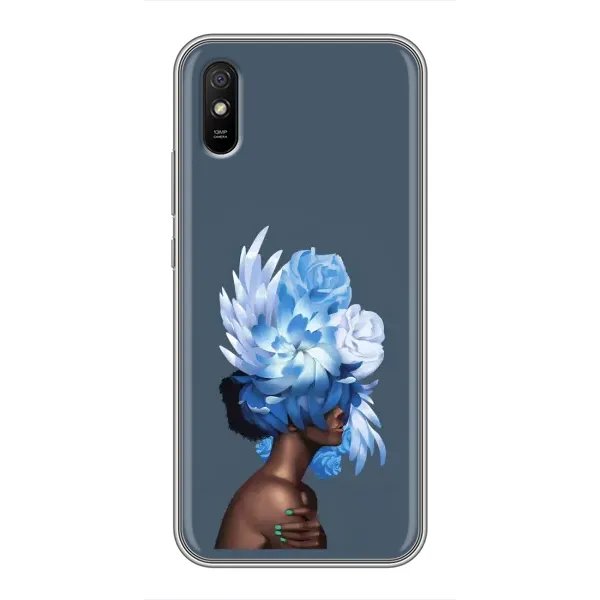 Чехол с принтом «Цветы на голове» для Xiaomi Redmi 9A Чехол с принтом «Цветы на голове» для Xiaomi Redmi 9A