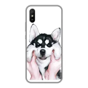 Чехлы с собаками для Xiaomi Redmi 9A (VPrint) (Довольный Хаски)
