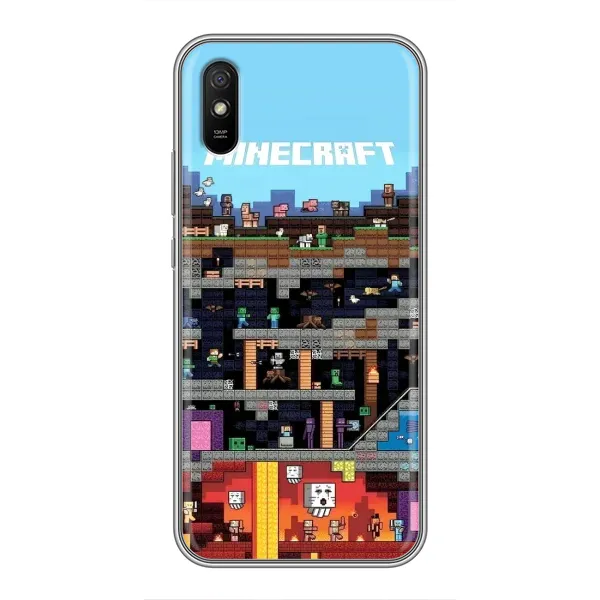 Чехол с принтом «фон Minecraft» для Xiaomi Redmi 9A