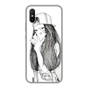 Чехол с печатью для Xiaomi Redmi 9A - (Мода) (AlphaPrint) (Фото девочки)