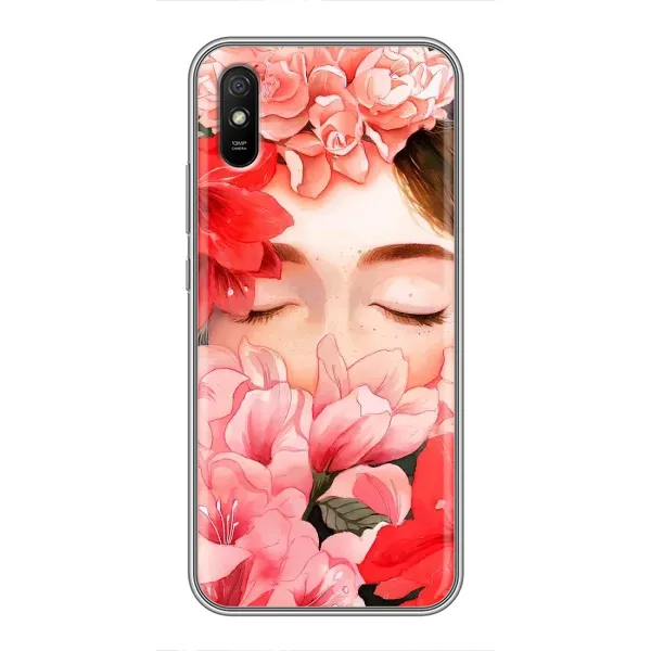 Чехол с принтом «Глаза в цветах» для Xiaomi Redmi 9A Чехол с принтом «Глаза в цветах» для Xiaomi Redmi 9A