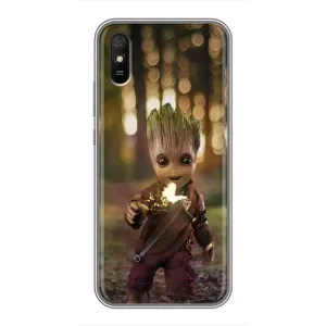 Чехол МАРВЕЛ для Редми 9А (AlphaPrint) (I am Groot)