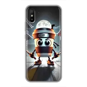 Чехол с мемом Тралалело тралала на Xiaomi Redmi 9A (Капучино асасино)