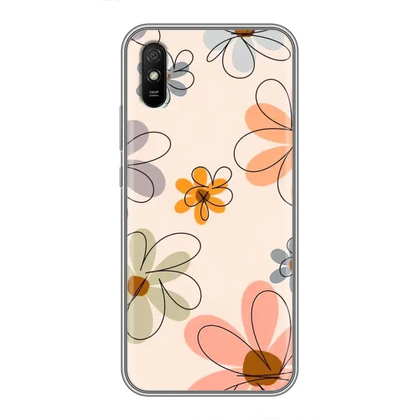 Чехол с принтом «Разноцветные цветы» для Xiaomi Redmi 9A