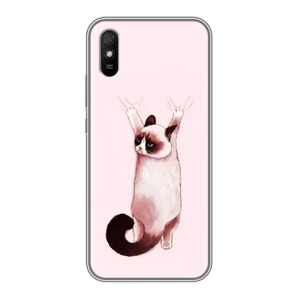 Чехол с принтом «Котик падает» для Xiaomi Redmi 9A
