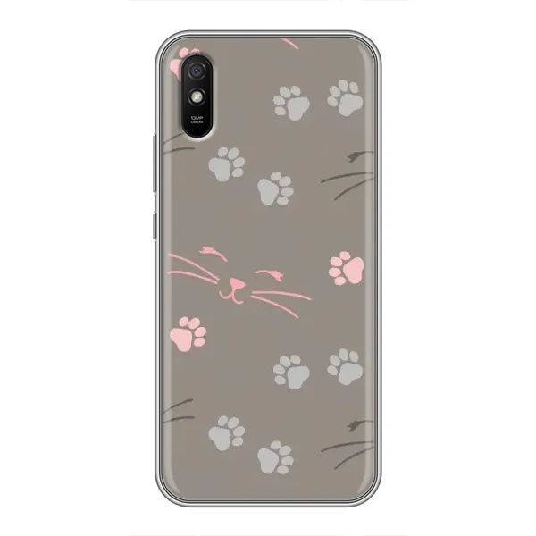 Чохол з принтом «Лапи і вуса» для Xiaomi Redmi 9A