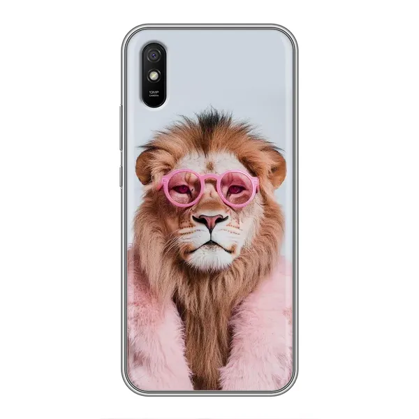 Чохол з принтом «Лев в окулярах» для Xiaomi Redmi 9A