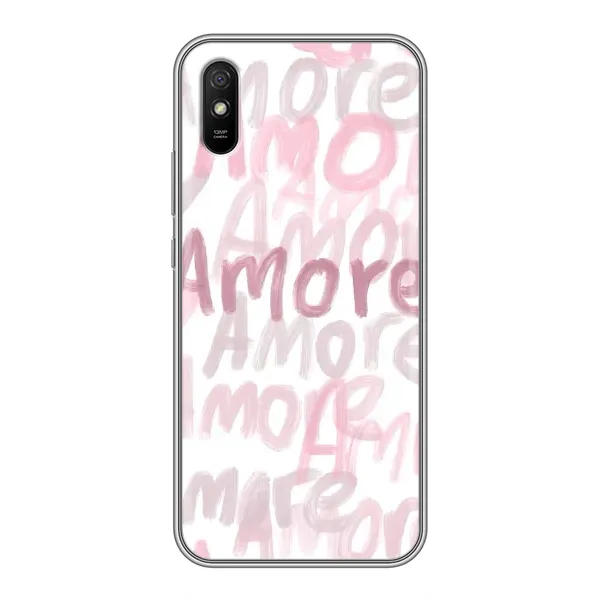 Чехол с принтом «Аморе любовь» для Xiaomi Redmi 9A Чехол с принтом «Аморе любовь» для Xiaomi Redmi 9A