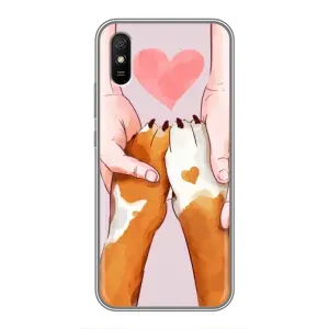 Чехлы с собаками для Xiaomi Redmi 9A (VPrint) (Любовь к собакам)