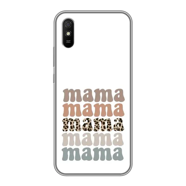 Чохол з принтом «Текстовий колаж мама» для Xiaomi Redmi 9A