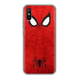 Чехол с человеком пауком для Xiaomi Redmi 9A - (AlphaPrint) (Паук (Марвел))