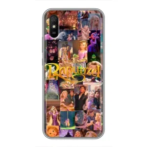 Чехол Рапунцель для Xiaomi Redmi 9A (Коллаж Рапунцель)