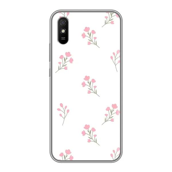 Чехол с принтом «Розовые цветы» для Xiaomi Redmi 9A