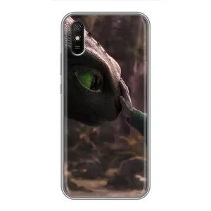 Чехол как приручить дракона на Xiaomi Redmi 9A (Сцена с драконом)