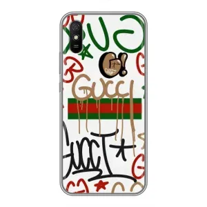 Брендновые Чехлы для Xiaomi Redmi 9A - (PREMIUMPrint) (Стиль GUUCI)