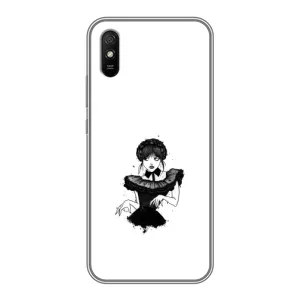 Чехлы Венсдей на Xiaomi Redmi 9A Уэнсдей (AlphaPrint) (танец Уэнздей)