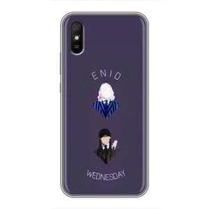 Чехлы Венсдей на Xiaomi Redmi 9A Уэнсдей (AlphaPrint) (Уэнздей и подруга)