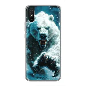 Чехол с картинкой «Хищники» для Xiaomi Redmi 9A (Полярный медведь)