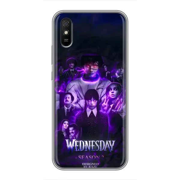 Чехол с принтом «Фиолетовая магия Уэнздей» для Xiaomi Redmi 9A
