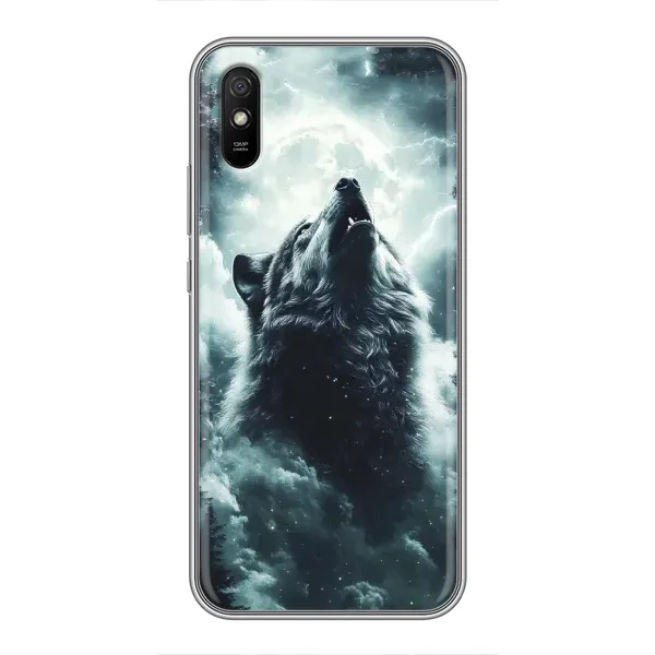 Чехол с принтом «Волк в облаках» для Xiaomi Redmi 9A