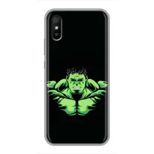 Чехлы с героями Марвел Xiaomi Redmi 9A (VPrint) (Зелёный Халк)