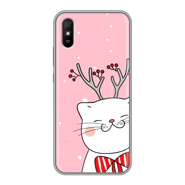Чехол с принтом «Зимний кот» для Xiaomi Redmi 9A Чехол с принтом «Зимний кот» для Xiaomi Redmi 9A
