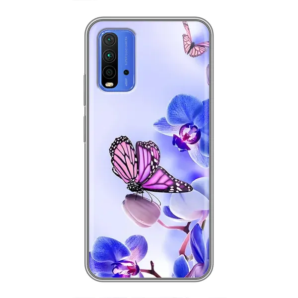Чехол с принтом «Бабочка на цветочке» для Xiaomi Redmi 9T Чехол с принтом «Бабочка на цветочке» для Xiaomi Redmi 9T