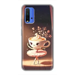 Чохол з мемом Тралалело тралала на Xiaomi Redmi 9T (Балерина капучина)