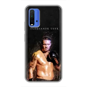 Чохол з картинкою Олександр Усик для Xiaomi Redmi 9T (Боксер Олександр Усик)