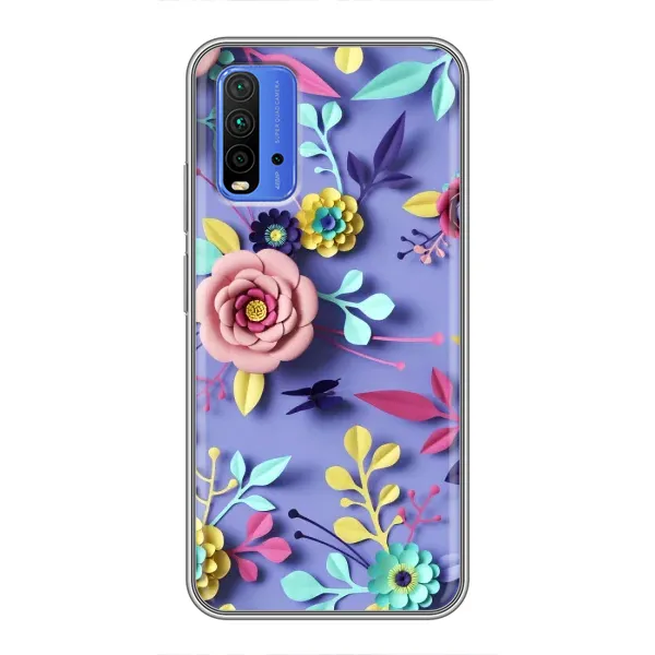 Чехол с принтом «Цветочный дизайн» для Xiaomi Redmi 9T Чехол с принтом «Цветочный дизайн» для Xiaomi Redmi 9T