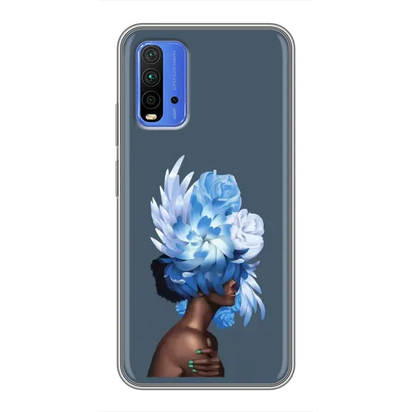 Чохол з принтом «Квіти на голові» для Xiaomi Redmi 9T Чохол з принтом «Квіти на голові» для Xiaomi Redmi 9T