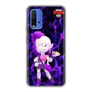 Чехлы Brawl Stars для Xiaomi Redmi 9T (AlphaPrint) (Емз Бравл Старс)