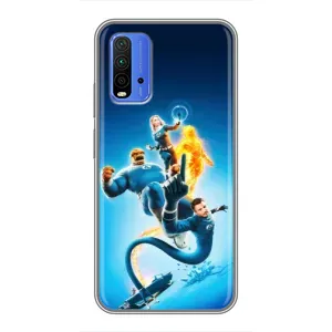 Чохол з принтом Фантастична четвірка для Xiaomi Redmi 9T (Герої Фантастична Четвірка)