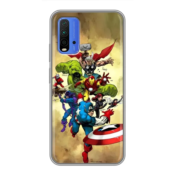 Чехол с принтом «Герои Марвел» для Xiaomi Redmi 9T