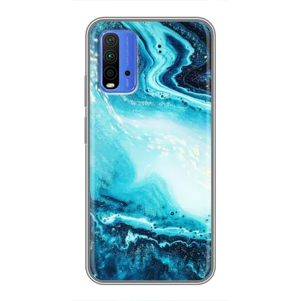 Чехол с принтом «Голубой мрамор» для Xiaomi Redmi 9T