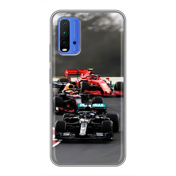 Чехол с принтом «Гонка Формула 1» для Xiaomi Redmi 9T