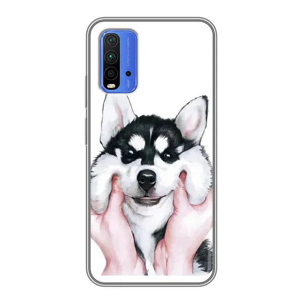 Чохол з принтом «Хаскі улибака» для Xiaomi Redmi 9T