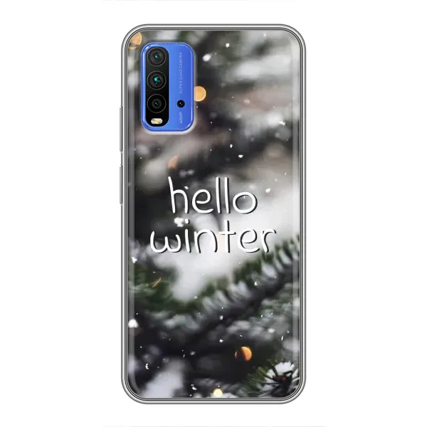 Чохол з принтом «Hello winter» для Xiaomi Redmi 9T