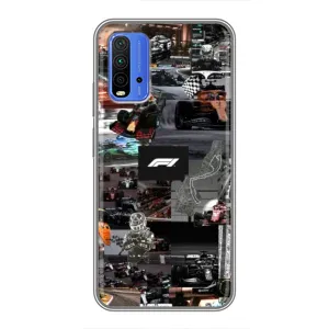 Чохол Формула1 на Xiaomi Redmi 9T (Гоночний колаж Ф1)