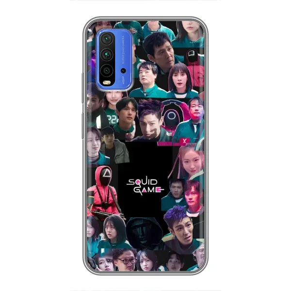 Чохол з принтом «Колаж Гра кальмара» для Xiaomi Redmi 9T