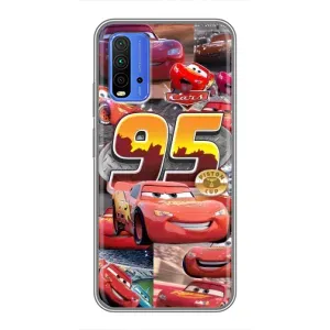 Силіконовий чохол Маквін для Xiaomi Redmi 9T (Колаж Блискавка Маквін)