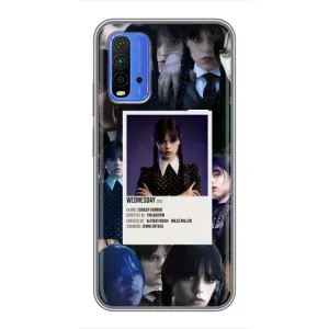 Чохли Венсдей на Xiaomi Redmi 9T Уенсдей (AlphaPrint) (колаж Венздей)