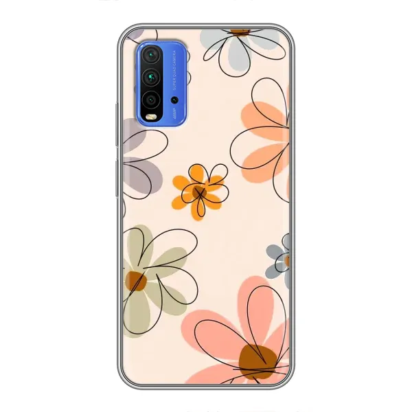 Чохол з принтом «Кольорові квіти» для Xiaomi Redmi 9T Чохол з принтом «Кольорові квіти» для Xiaomi Redmi 9T