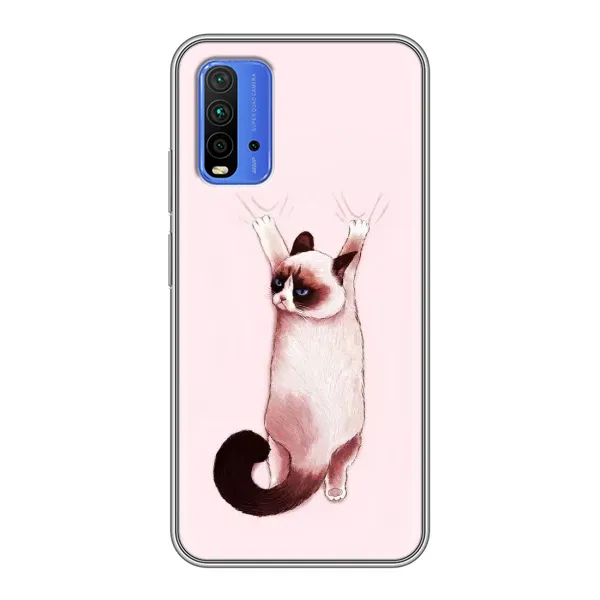 Чохол з принтом «Котик падає» для Xiaomi Redmi 9T
