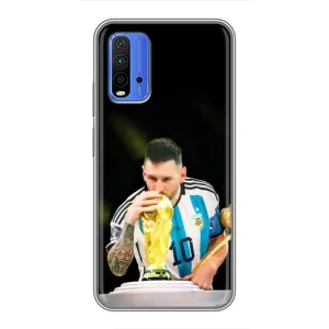 Чохли для Xiaomi Redmi 9T (Leo чемпіон) (AlphaPrint) (Кубок Мессі)