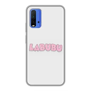 Чехол с Лабубу на Xiaomi Redmi 9T (Лого Лабубу)