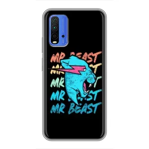 Чохли Містер Біст для Сяомі Редмі 9Т (logo Mr beast)