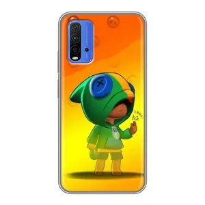 Чехол для Xiaomi Redmi 9T Бравл Старс (VPrint) (Хлопчик Леон)